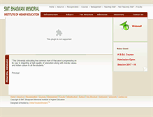 Tablet Screenshot of bhagwaniedu.com